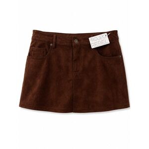 Project Rebel Womens Faux Suede Skort Y2K 90s Style Festival Mini Skirt Size M
